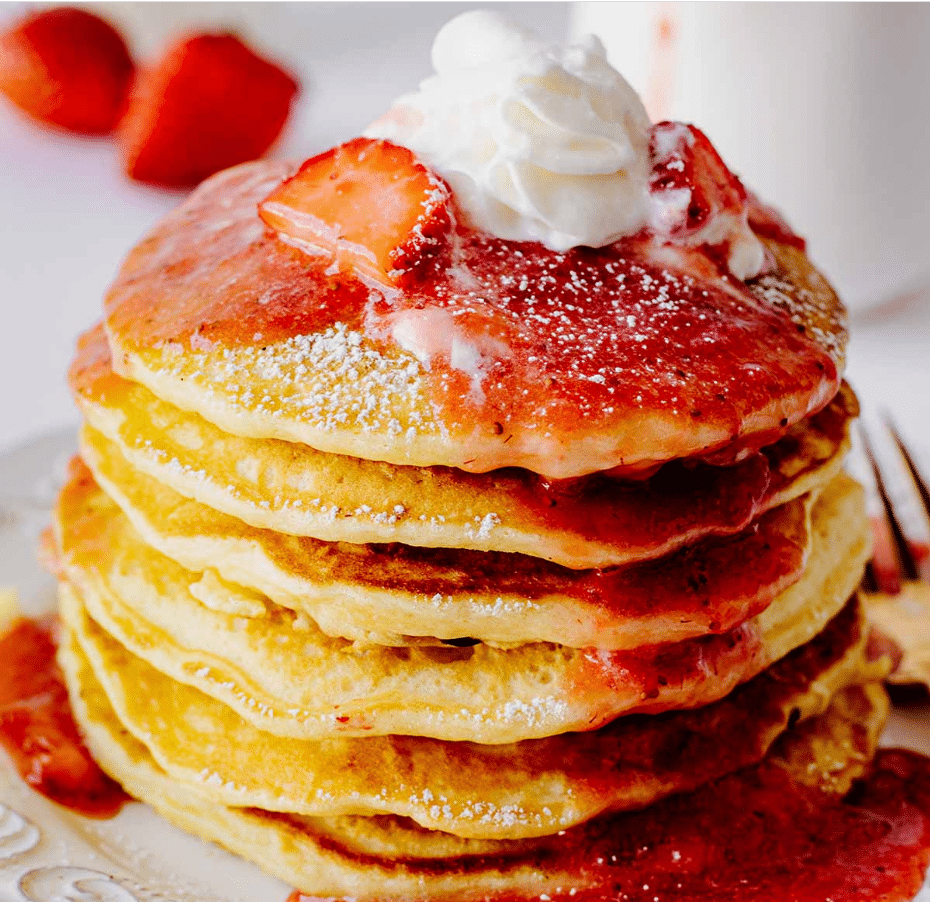 Pancakes With Strawberries