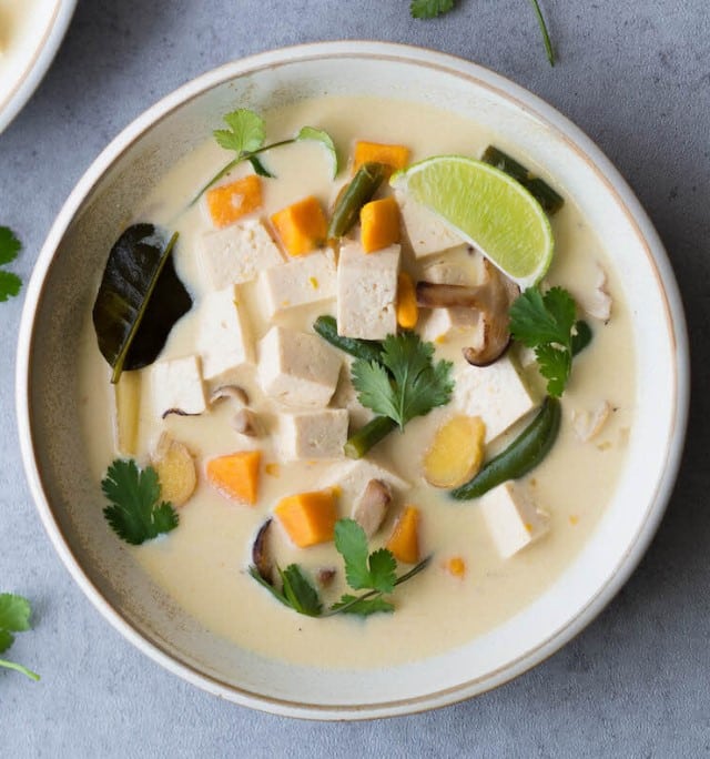 Tom Kha Vegetarian Soup Recipe