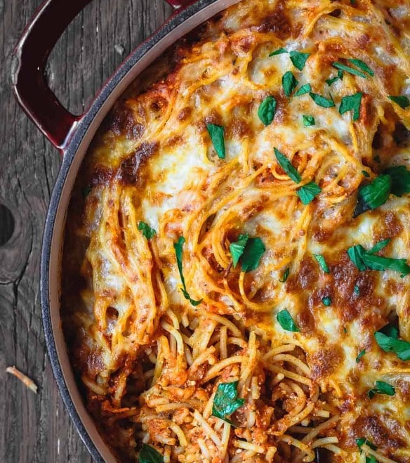 Vegetarian Baked Spaghetti Recipe