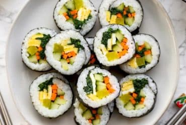 Vegetarian Kimbap Recipe