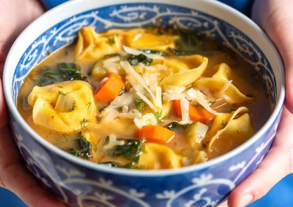 Vegetarian Tortellini Soup Recipe