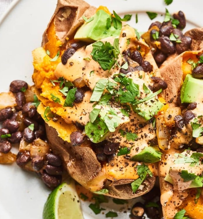 Vegetarian Stuffed Sweet Potato Recipe